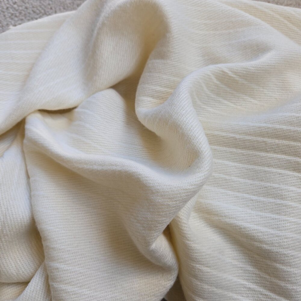 Aone Stodius 100% Wool Scarf Woven Ribbed Midweight Italy - Picture 10 of 11